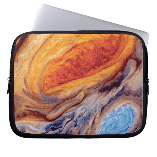 Jupiter's Great Red Spot - NASA Voyager Photo Laptop Sleeve (Front)