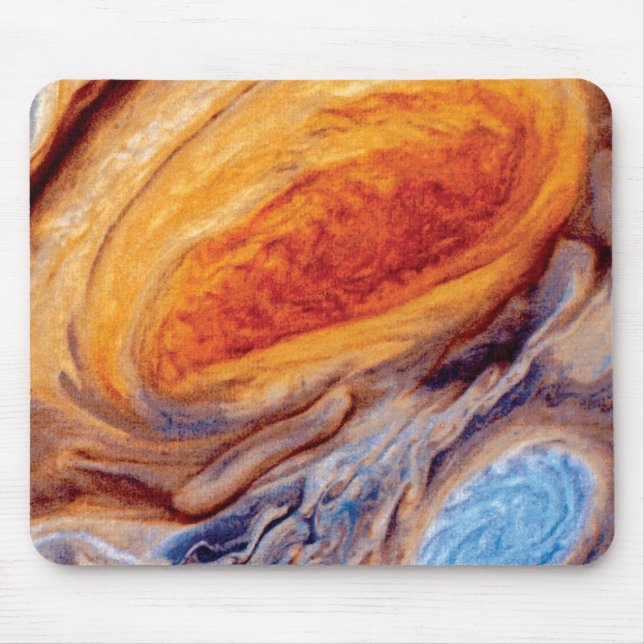 Jupiter's Great Red Spot - NASA Voyager Photo Mouse Pad (Front)