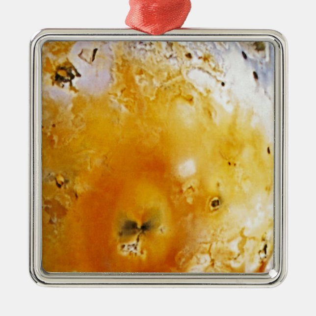 Jupiter's Moon Io Metal Ornament (Front)