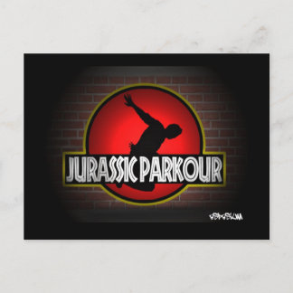 Jurassi Parkour cartolina Postcard