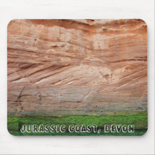 Jurassic Coast red rocks, Devon, England Mouse Pad