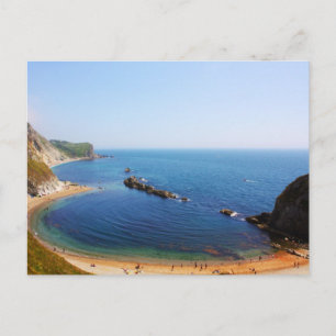 Jurassic coast seascape postcard