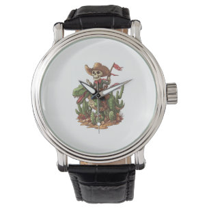 Jurassic Cowboy Skull – Funny Dino Rodeo Watch