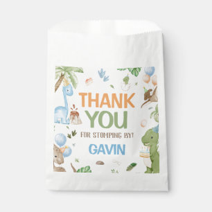 Jurassic Cute Dinosaur Birthday Party Favour Bag