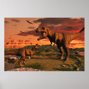 Jurassic dawn poster