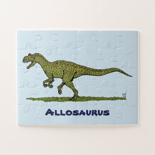 Jurassic Dinosaur Allosaurus Jigsaw Puzzle (Horizontal)