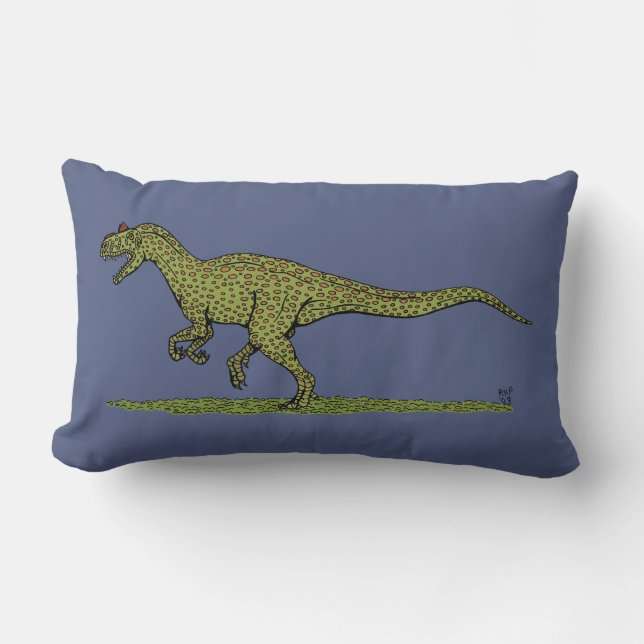 Jurassic Dinosaur Allosaurus Lumbar Cushion (Front)