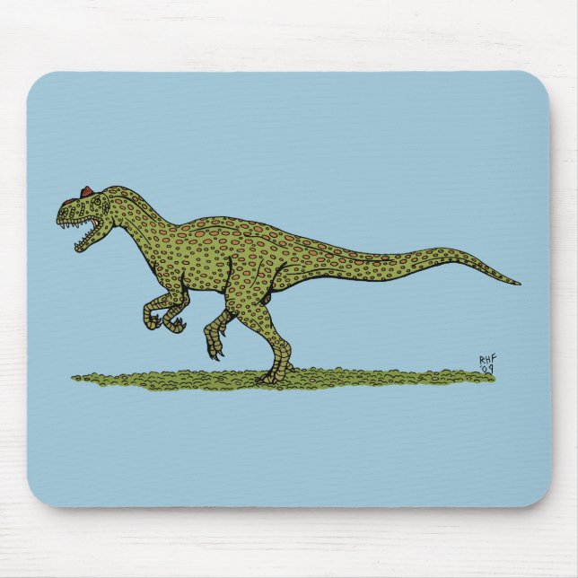 Jurassic Dinosaur Allosaurus Mouse Pad (Front)