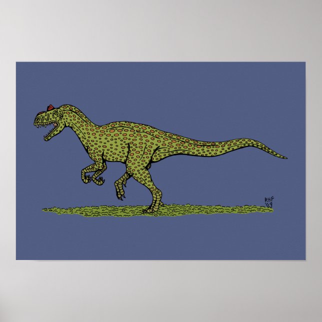 Jurassic Dinosaur Allosaurus Poster (Front)