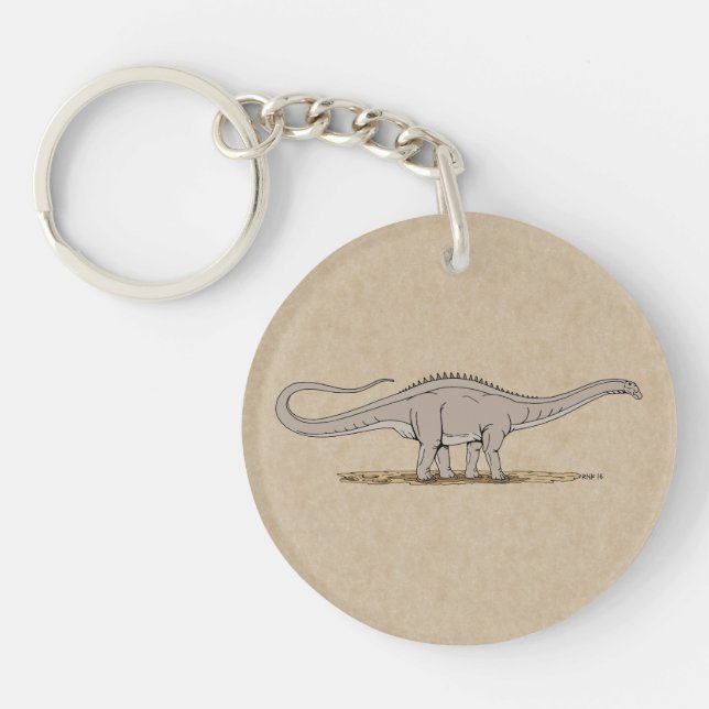 Jurassic Dinosaur Apatosaurus Key Ring (Front)
