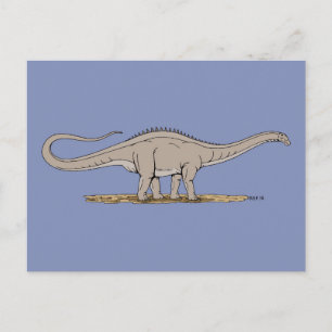 Jurassic Dinosaur Apatosaurus Postcard