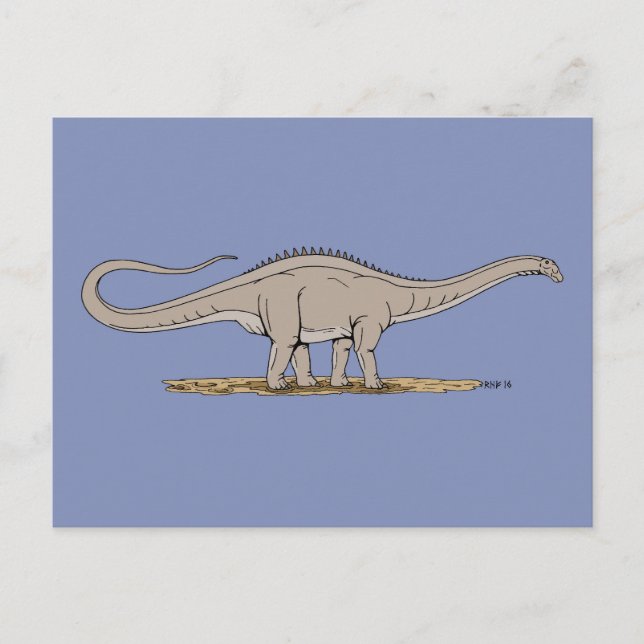 Jurassic Dinosaur Apatosaurus Postcard (Front)