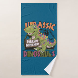 jurassic dinosaur bath towel