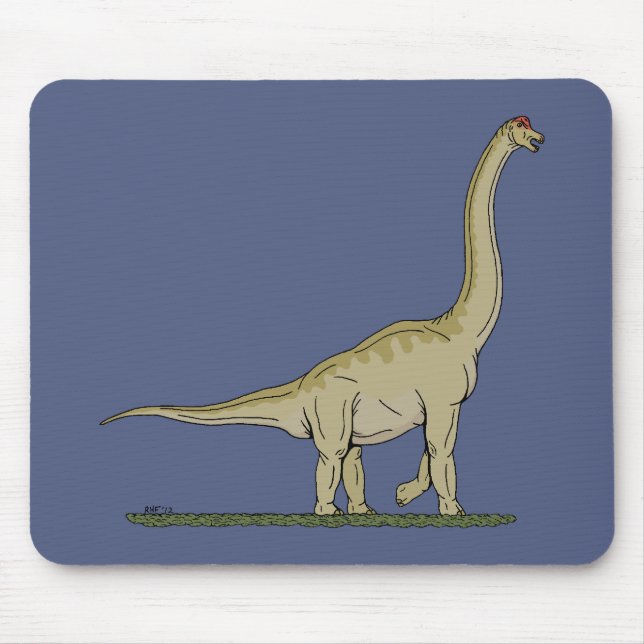 Jurassic Dinosaur Brachiosaurus Mouse Pad (Front)