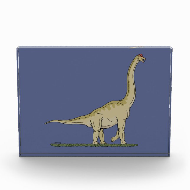 Jurassic Dinosaur Brachiosaurus Photo Block (Front)