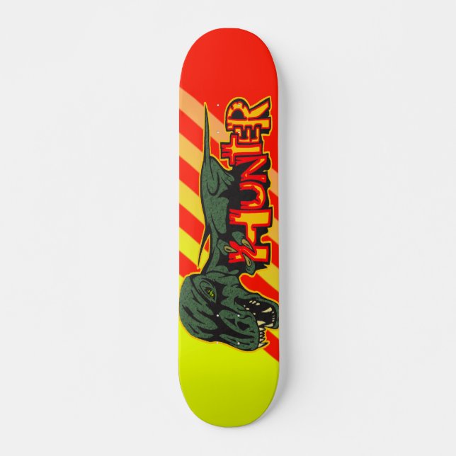 Jurassic Dinosaur Hunter Skateboard (Front)