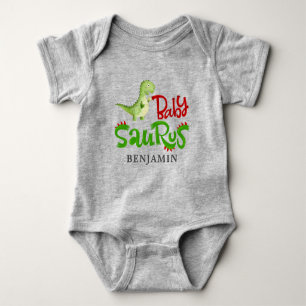 Jurassic Dinosaur Personalised Baby Saurus Bodysuit