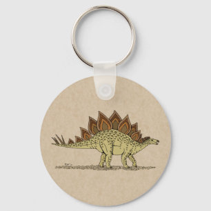 Jurassic Dinosaur Stegosaurus Key Ring