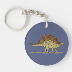 Jurassic Dinosaur Stegosaurus Key Ring