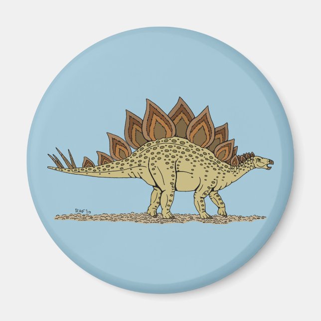 Jurassic Dinosaur Stegosaurus Magnet (Front)