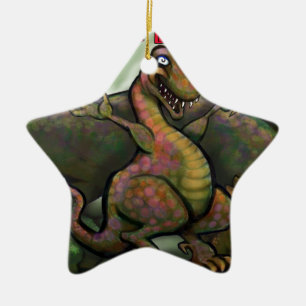 Jurassic Dinosaurs Ceramic Tree Decoration