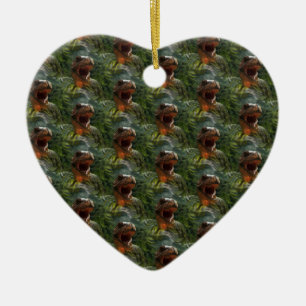 jurassic dinosaurs ceramic tree decoration