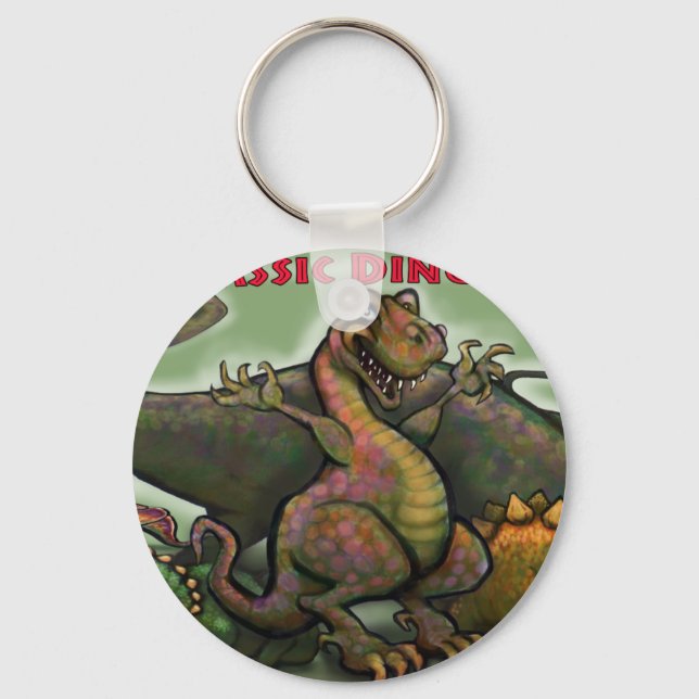 Jurassic Dinosaurs Key Ring (Front)