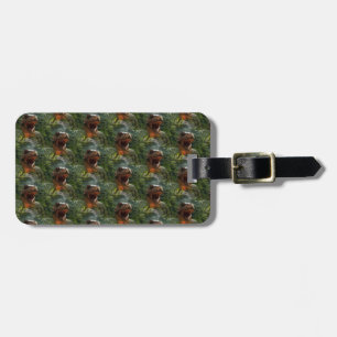 jurassic dinosaurs luggage tag