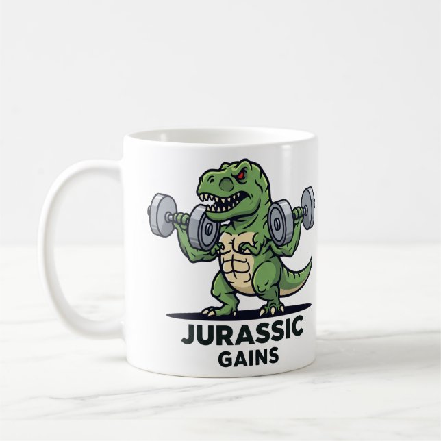 Jurassic Gains Coffee Mug (Left)