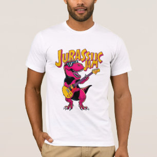 Jurassic Jam Men's T-Shirt – Dinosaur Playing Guit
