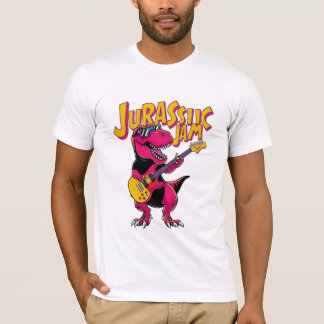 Jurassic Jam Men's T-Shirt – Dinosaur Playing Guit