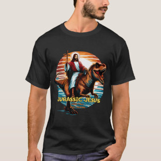 Jurassic Jesus Wishes You A Merry Christmas T-Shirt
