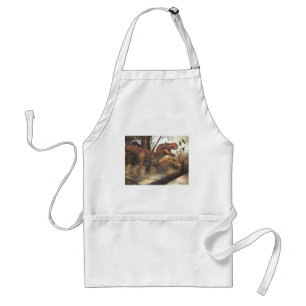 Jurassic Journey: Dinosaur in Its Natural Habitat  Standard Apron