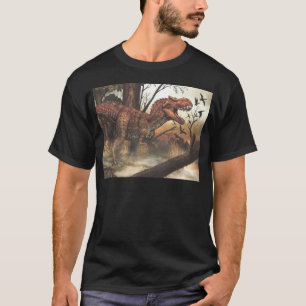 Jurassic Journey: Dinosaur in its Natural Habitat T-Shirt