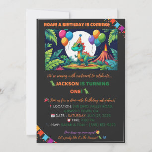 Jurassic Jungle Invite – Editable