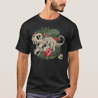 Jurassic Park Tropical Fossils Front & Back  T-Shirt