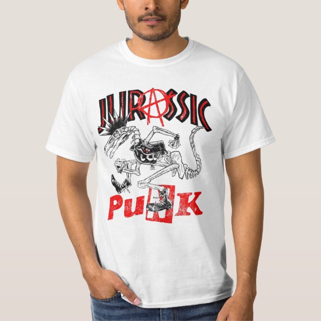 Jurassic Punk Geek T-Shirt (Front)