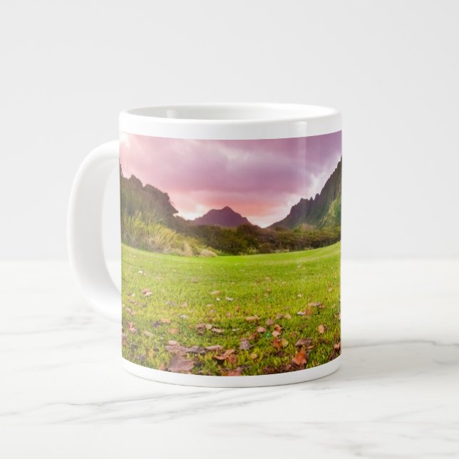 Jurassic Sunset Large Coffee Mug (Front Left)