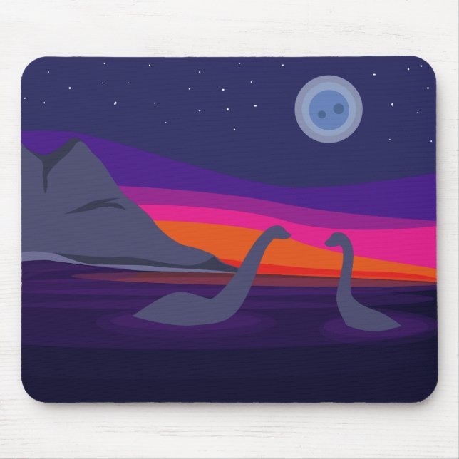 Jurassic Sunset Mouse Pad (Front)
