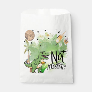 Jurassic-Themed Dinosaurs 'Not Again' Funny Kids Favour Bag
