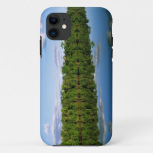 Juruena, Brazil. Forested river bank reflected iPhone 11 Case