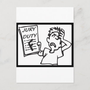 Jury Duty Postcard