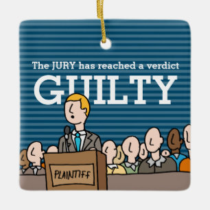 Jury Guilty Verdict Lawyer Ornament