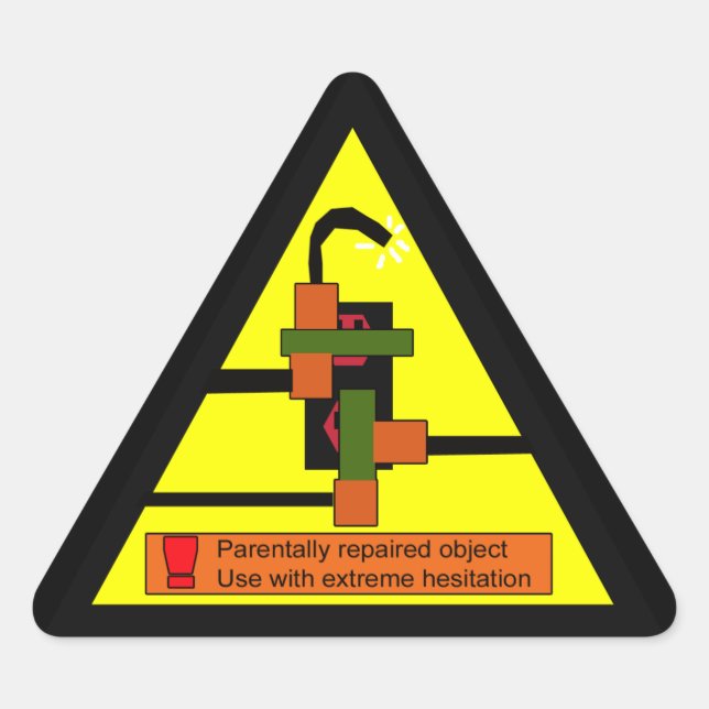 juryrig warning triangle sticker (Front)