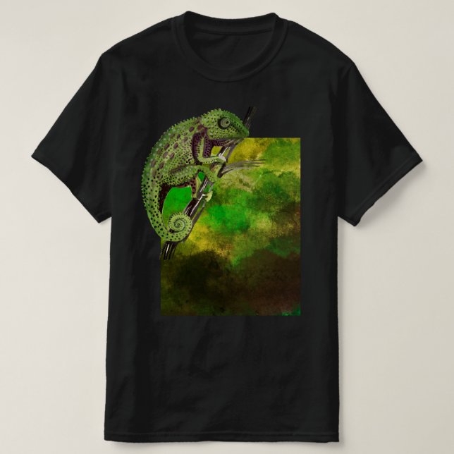 Jus a Boy who loves chameleons T-Shirt (Design Front)
