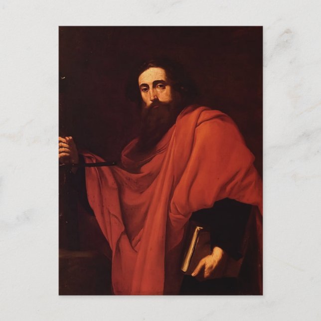Jusepe de Ribera- Saint Paul Postcard (Front)