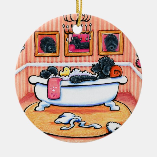 Just 5 More Minutes Ceramic Tree Decoration (Front)