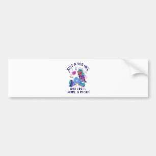 Just a 90s Girl Who likes music Bumper Sticker