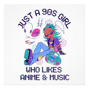 Just a 90s Girl Who likes music Photo Print