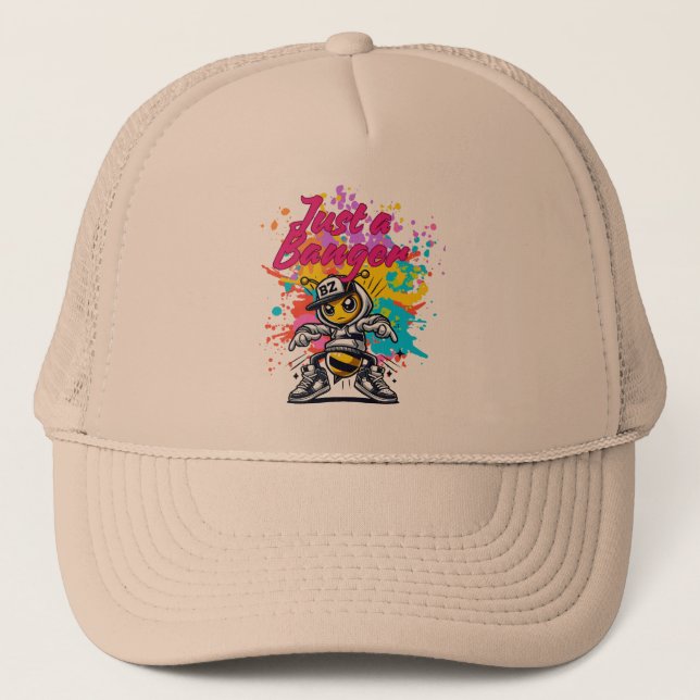 Just a Banger – Stylish Streetwear Design Trucker Hat (Front)